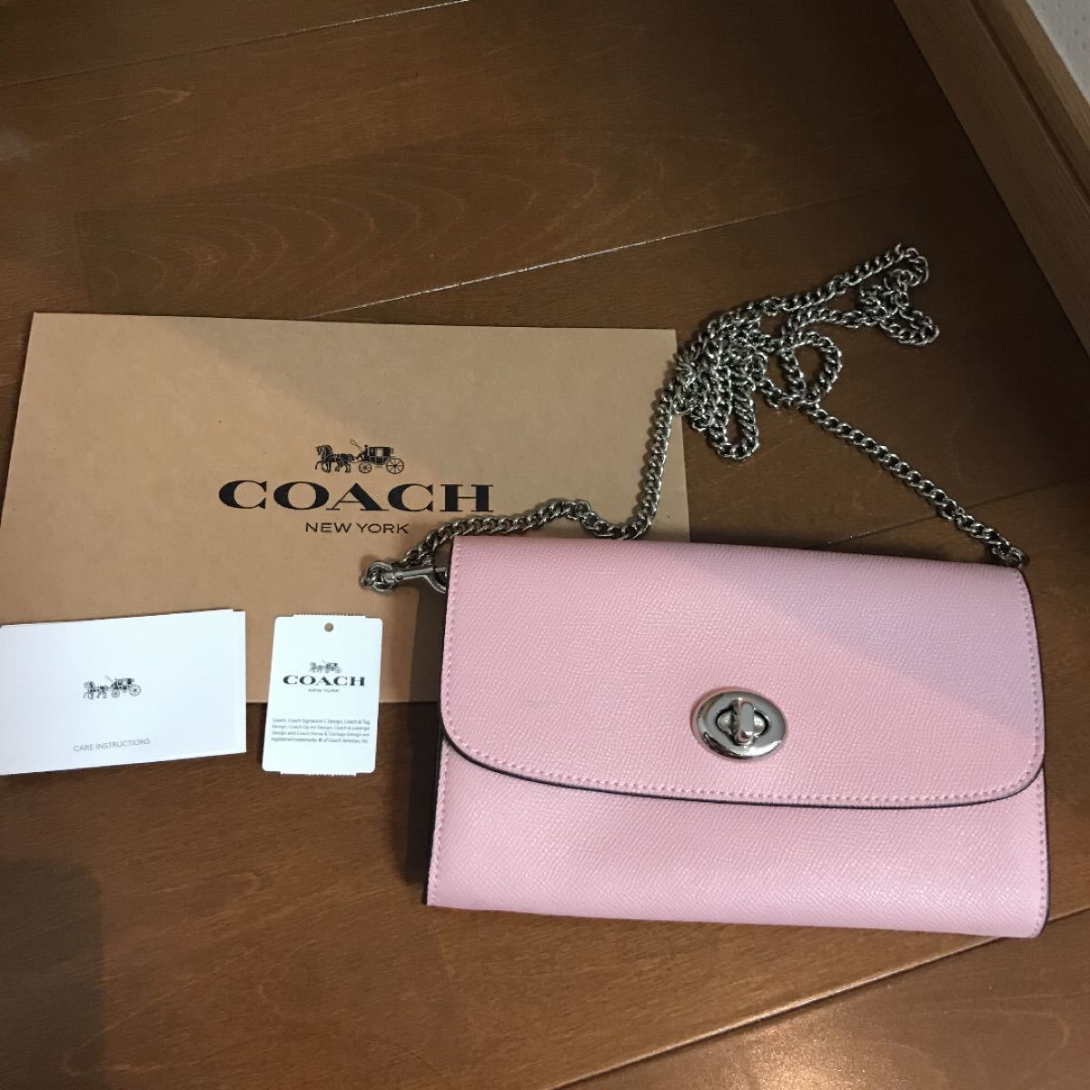 未使用　coach コーチ　 リストレット  バッグ チェーンショルダーバッグ