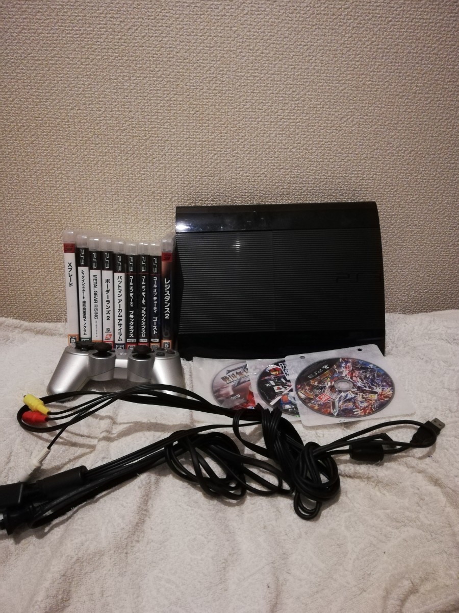 PS3本体 CECH-4000B HDD250GB ソフト 12本セット