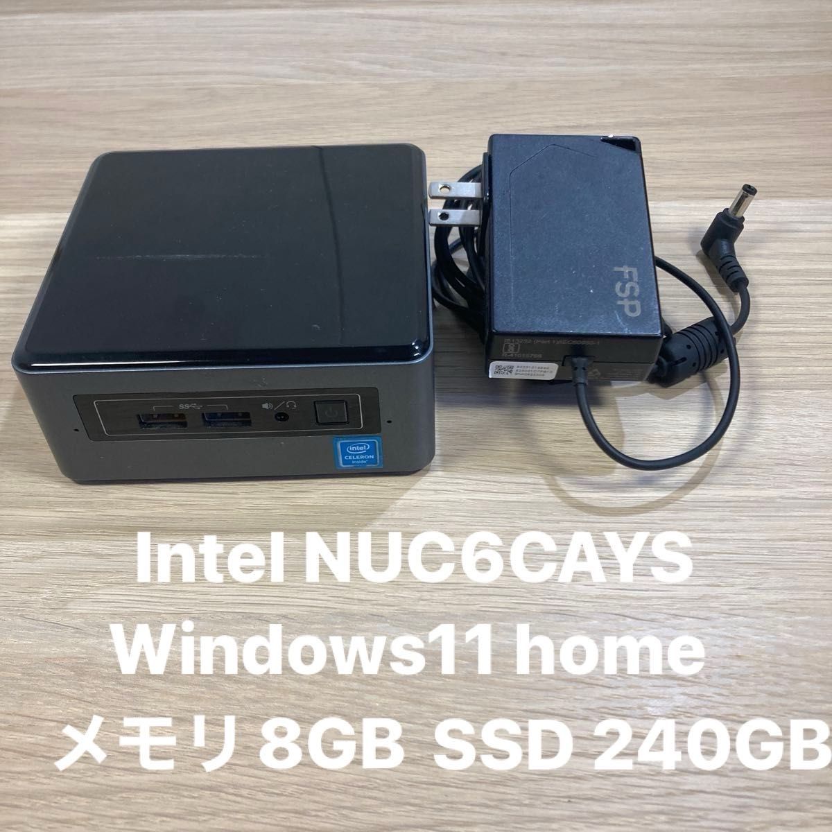 Intel NUC Kit NUC6CAYS Celeron J3455 搭載 Windows 11 home Intel NUC Kit NUC6CAYS Celeron J3455 搭載 Windows 11 home
