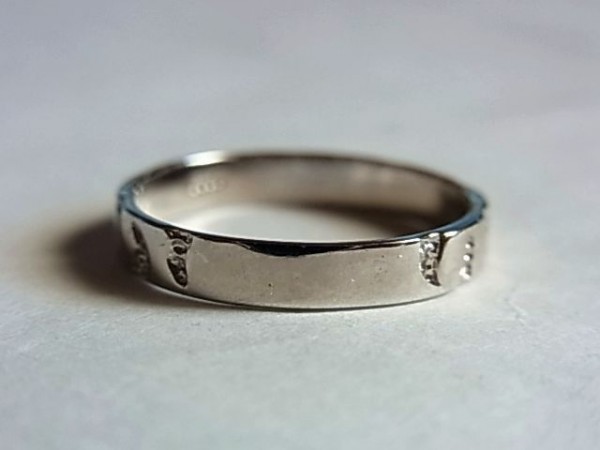  unused goods SV silver 925 ring ring 11 number tataki. eyes hammer eyes pin key ring man men's woman lady's 