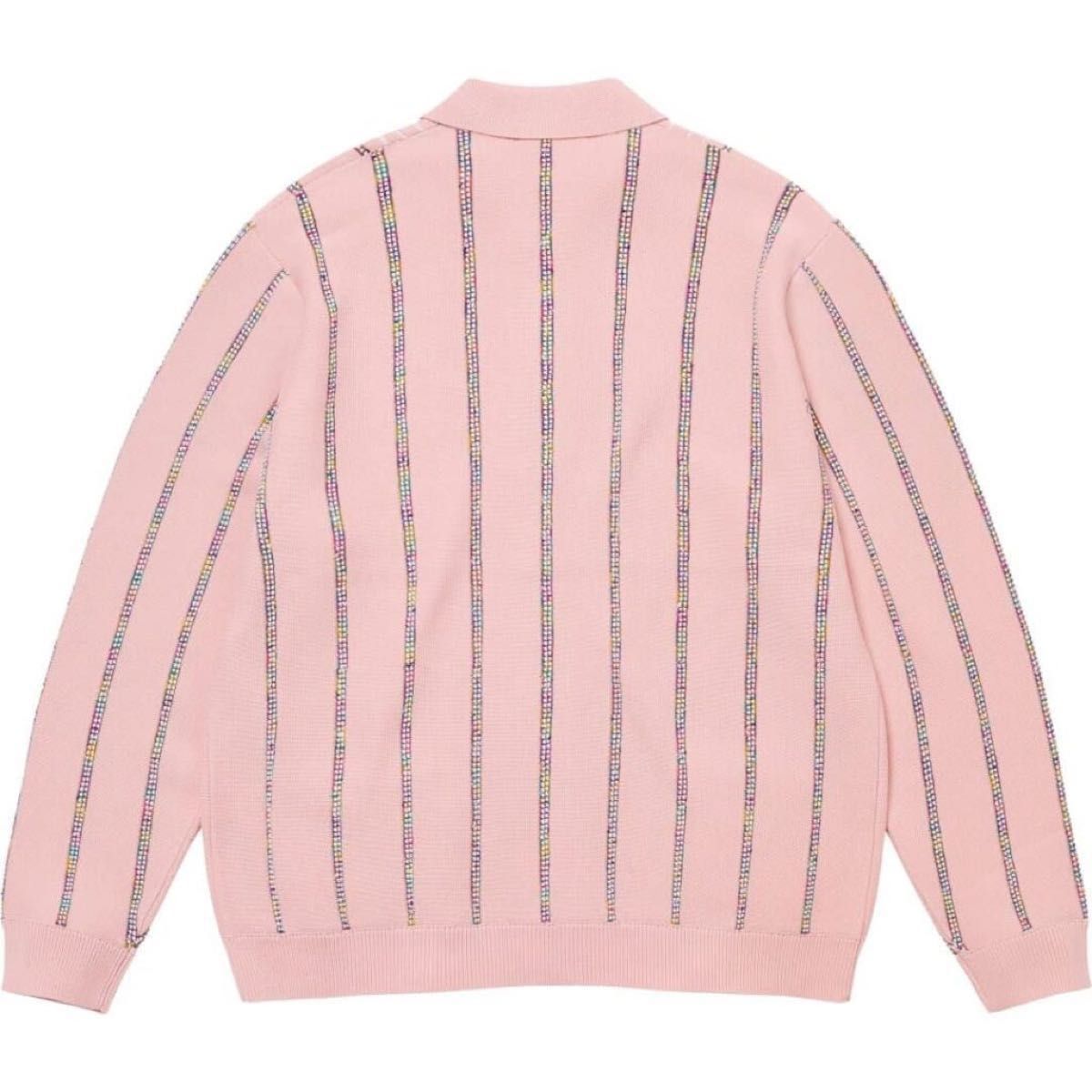 XL ピンク Supreme Speckle Stripe Zip Up Cardigan Pink XL ピンク Supreme Speckle Stripe Zip Up Cardigan Pink