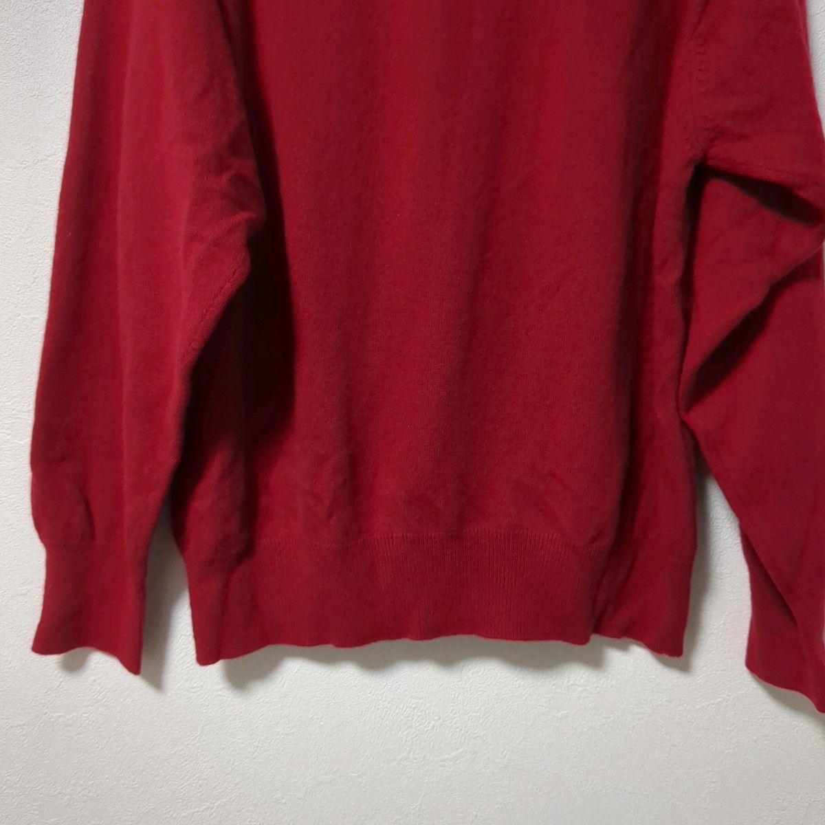 Lyle&Scottカシミヤ100%クルーネックセーターL赤カシミアニット Lyle&Scottカシミヤ100%クルーネックセーターL赤カシミアニット