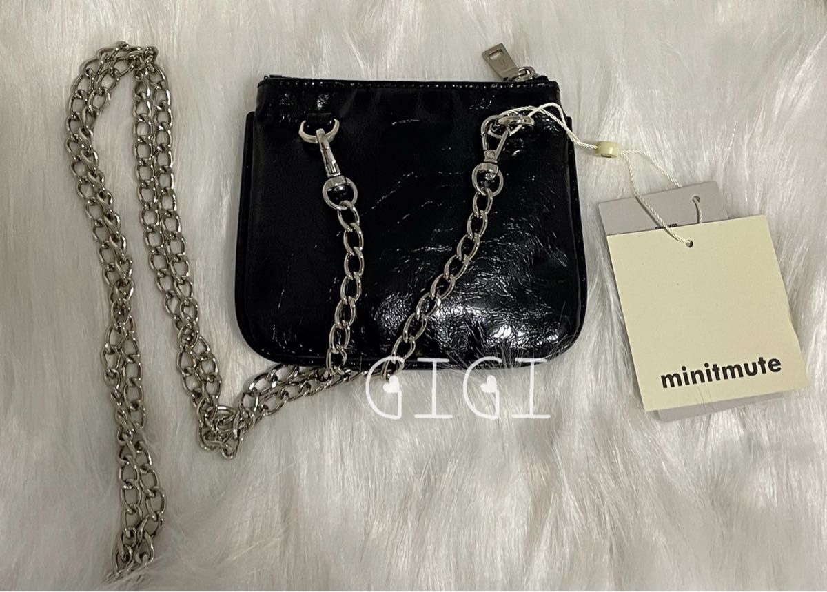 未使用 ミニミュート minitmute チェーン スモール ショルダー 未使用 ミニミュート minitmute チェーン スモール ショルダー