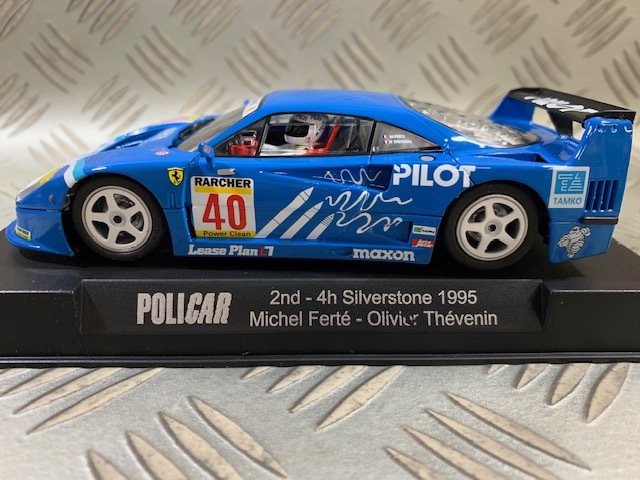 1/32 POLICAR CAR03c F40 n.40-2nd Silverstone 1995 スロットカー