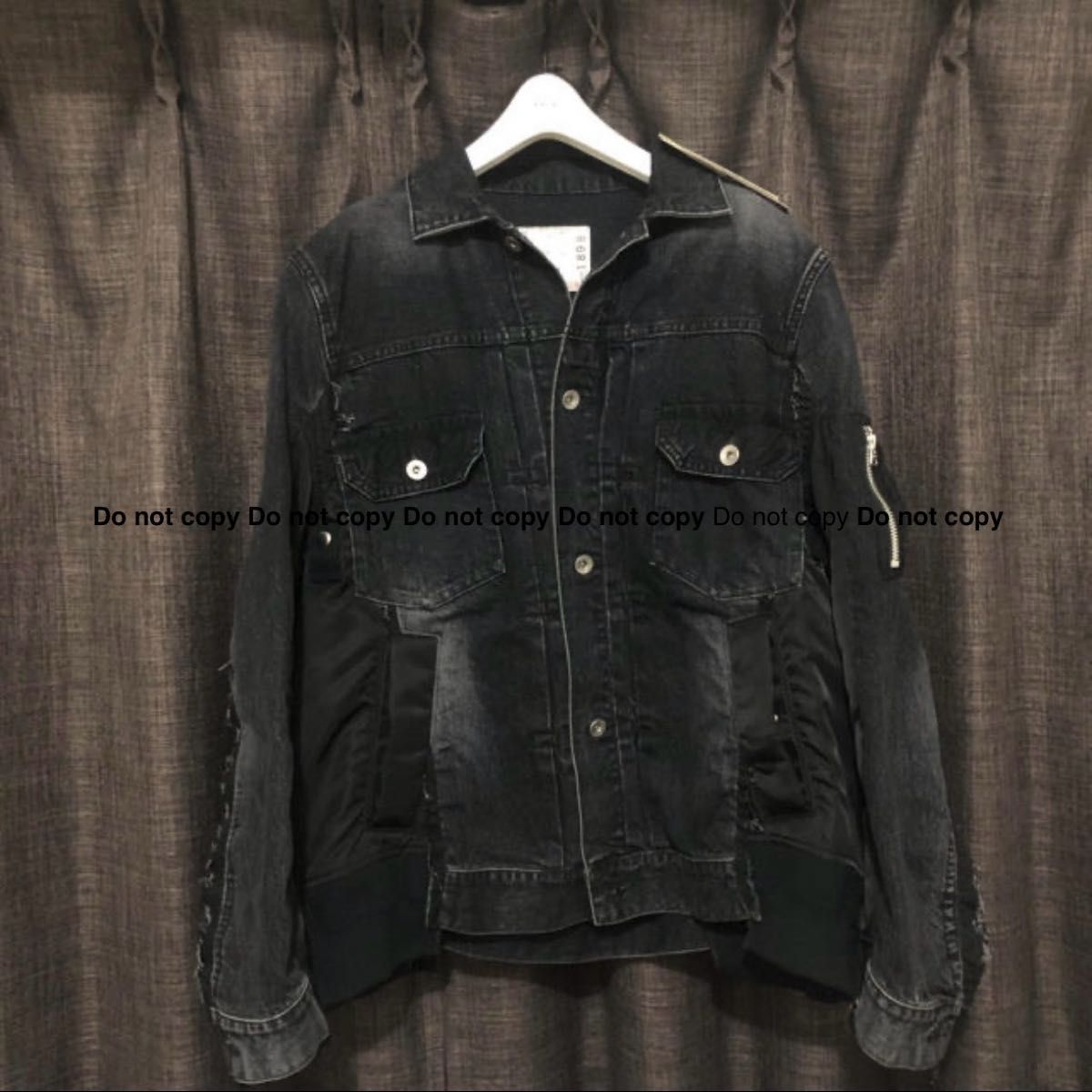 綾野剛着用 sacai Denim x Nylon Twill jacket サイズ2 綾野剛着用 sacai Denim x Nylon Twill jacket サイズ2