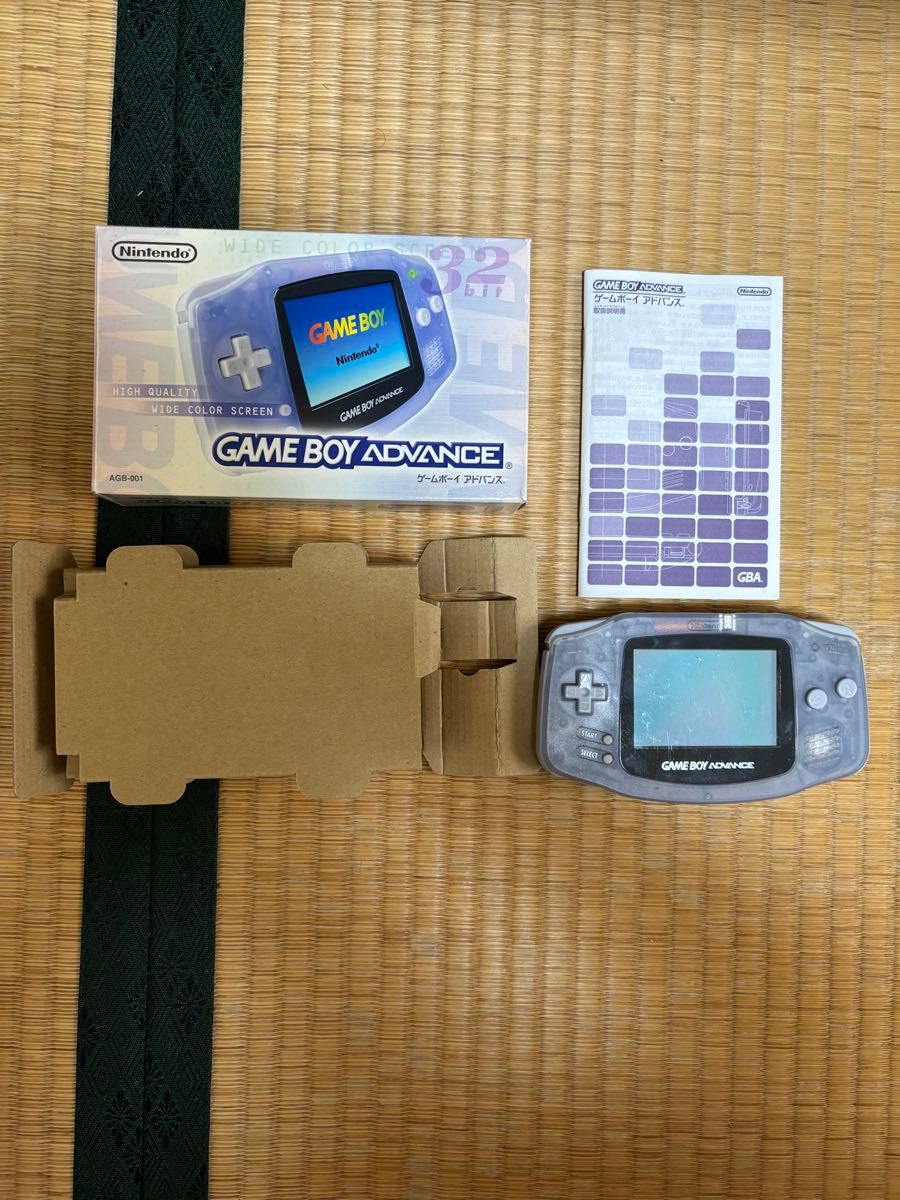 ゲームボーイアドバンス 本体の空箱 ミルキーブルー 説明書付き ゲームボーイアドバンス 本体の空箱 ミルキーブルー 説明書付き