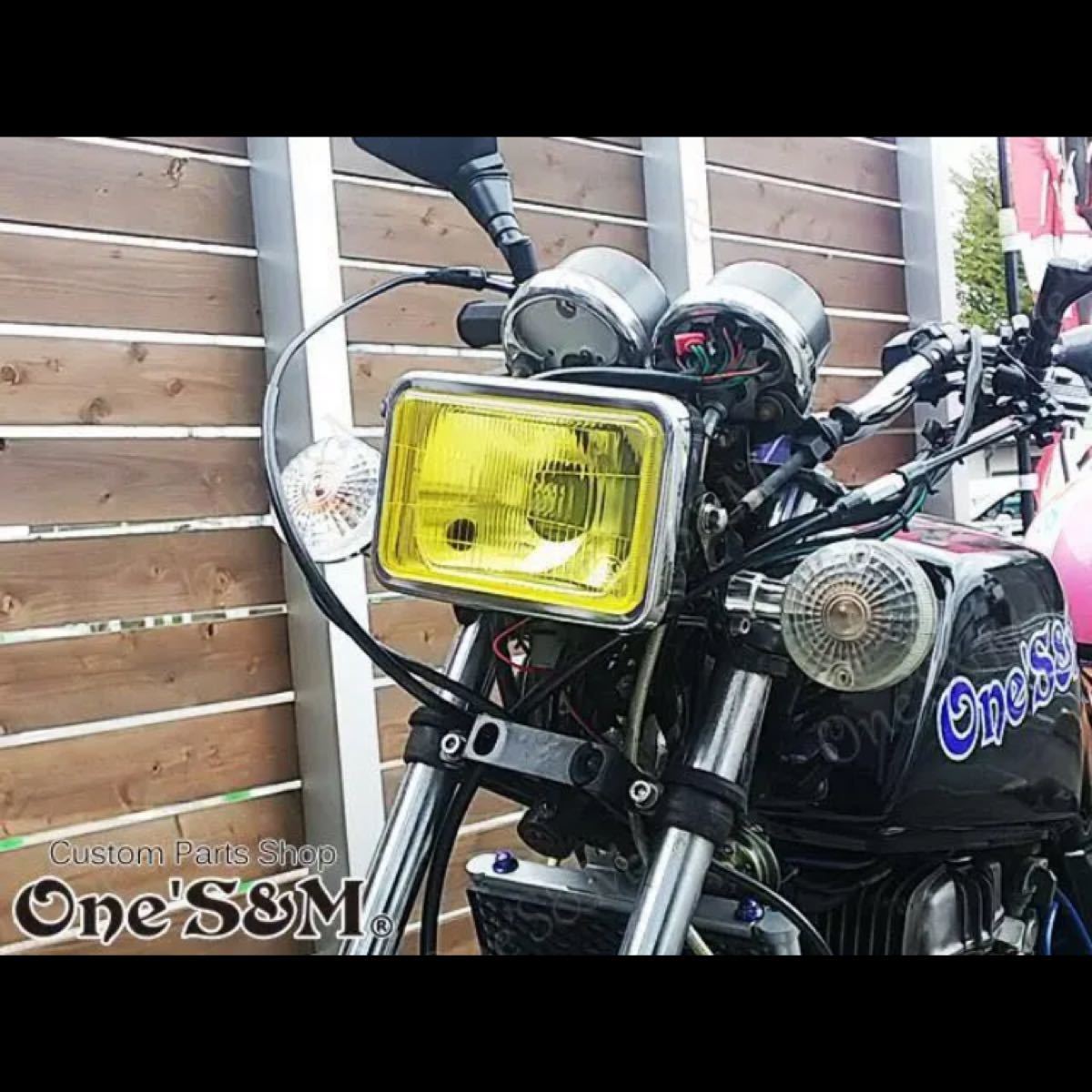 ワンズ製 角目イエロー LEDヘッドライト RGBポジション Q2-2YLB ワンズ製 角目イエロー LEDヘッドライト RGBポジション Q2-2YLB
