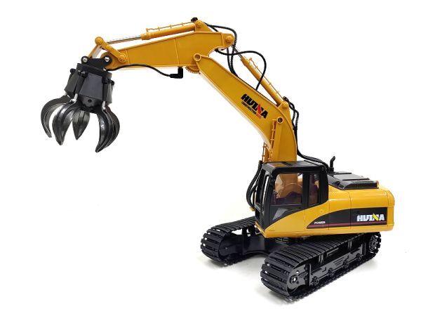 注目の 1/14 RTR パクパク出来る!フルファンクション 2.4GHz ▼油圧ブレーカアタッチメント付き▼ ラジコン パワーショベル グラップル その他