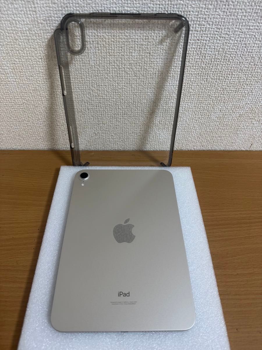 iPad Mini 第6世代 Wi-Fi 256GB スターライト MK7V3J/A A2567 ケース付きき 動作確認済 iPad Mini 第6世代 Wi-Fi 256GB スターライト MK7V3J/A A2567 ケース付きき 動作確認済