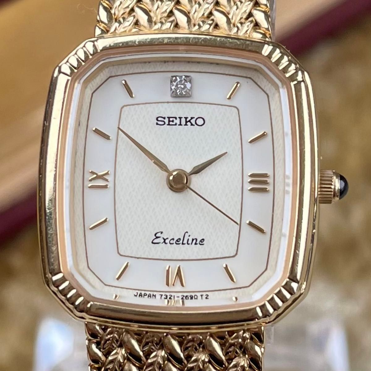 ビンテージ 精工舎SEIKOセイコー Exceline 7321- 6600 1pダイヤ ビンテージ 精工舎SEIKOセイコー Exceline 7321- 6600 1pダイヤ