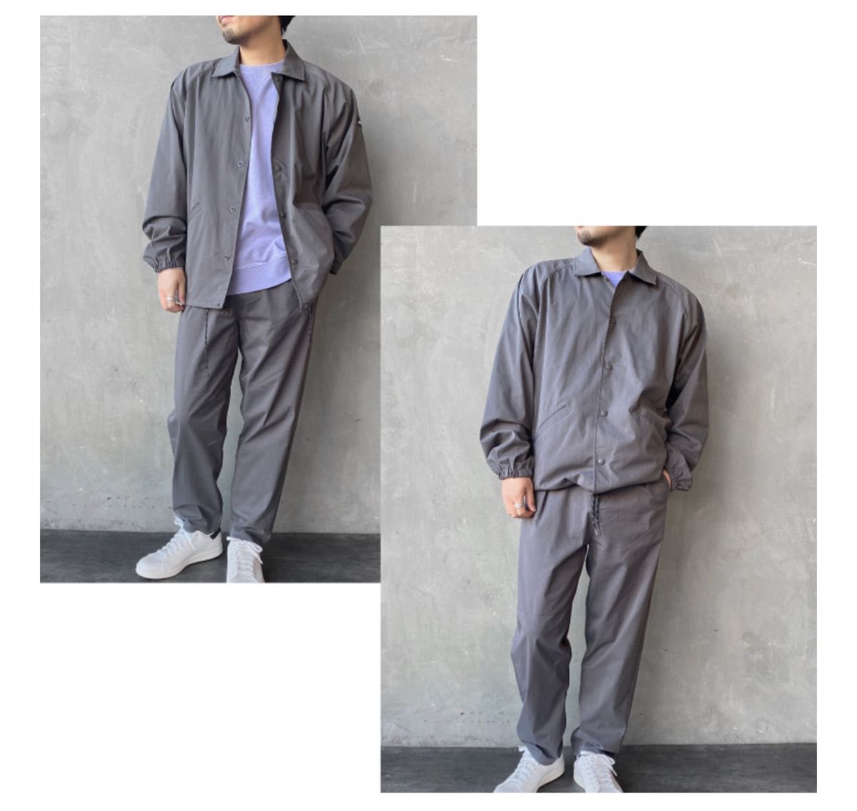 美品】WILDTHINGS 別注コーチジャケット&イージーパンツ 美品】WILDTHINGS 別注コーチジャケット&イージーパンツ