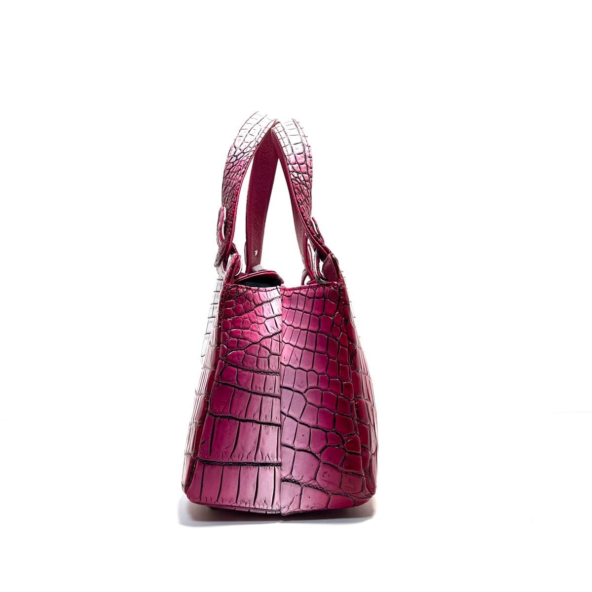 極美品 JRA認定 日本製 クロコダイルレザー ワニ革 極美品 JRA認定 日本製 クロコダイルレザー ワニ革