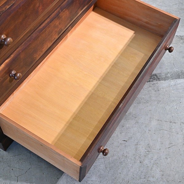 松本民芸家具 33万 D型 箪笥 ミズメザクラ無垢材 タンス 7杯 松本民芸家具 33万 D型 箪笥 ミズメザクラ無垢材 タンス 7杯
