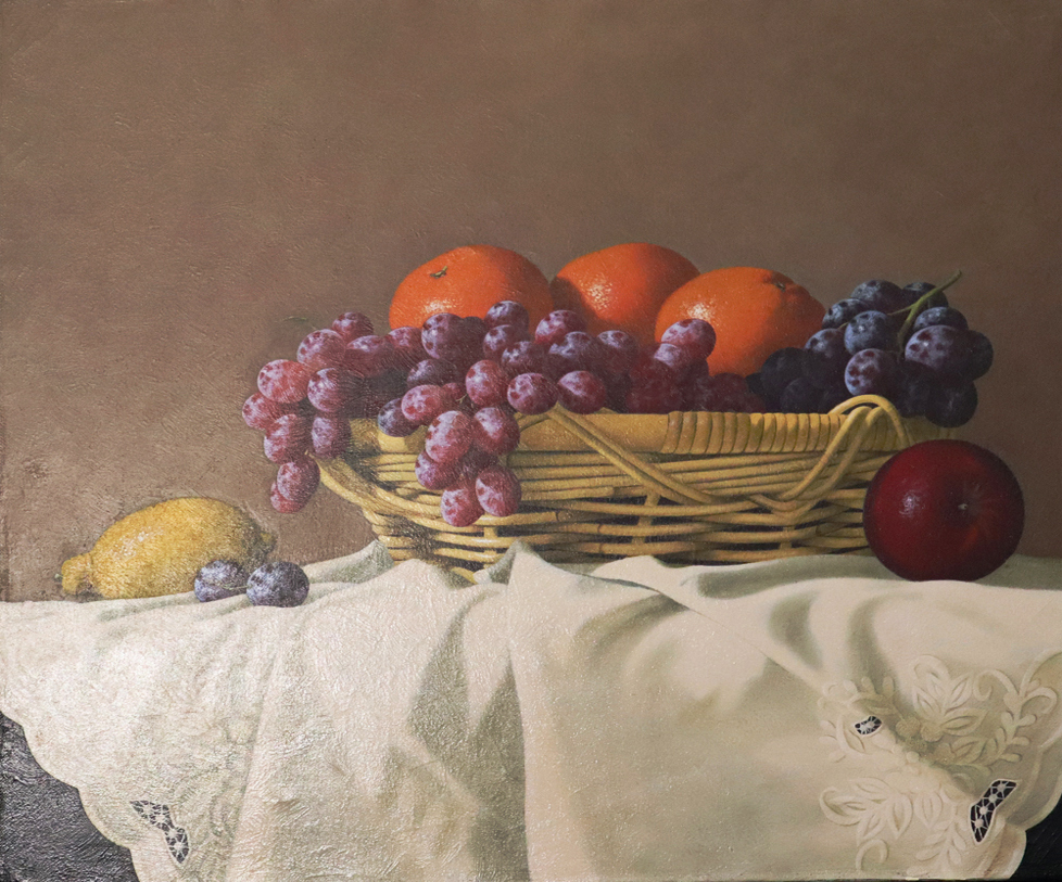 ピンダー Pinder 「静物」 油彩画 額縁外寸57.0x47.5x7.0㎝ 絵 ピンダー Pinder 「静物」 油彩画 額縁外寸57.0x47.5x7.0㎝ 絵