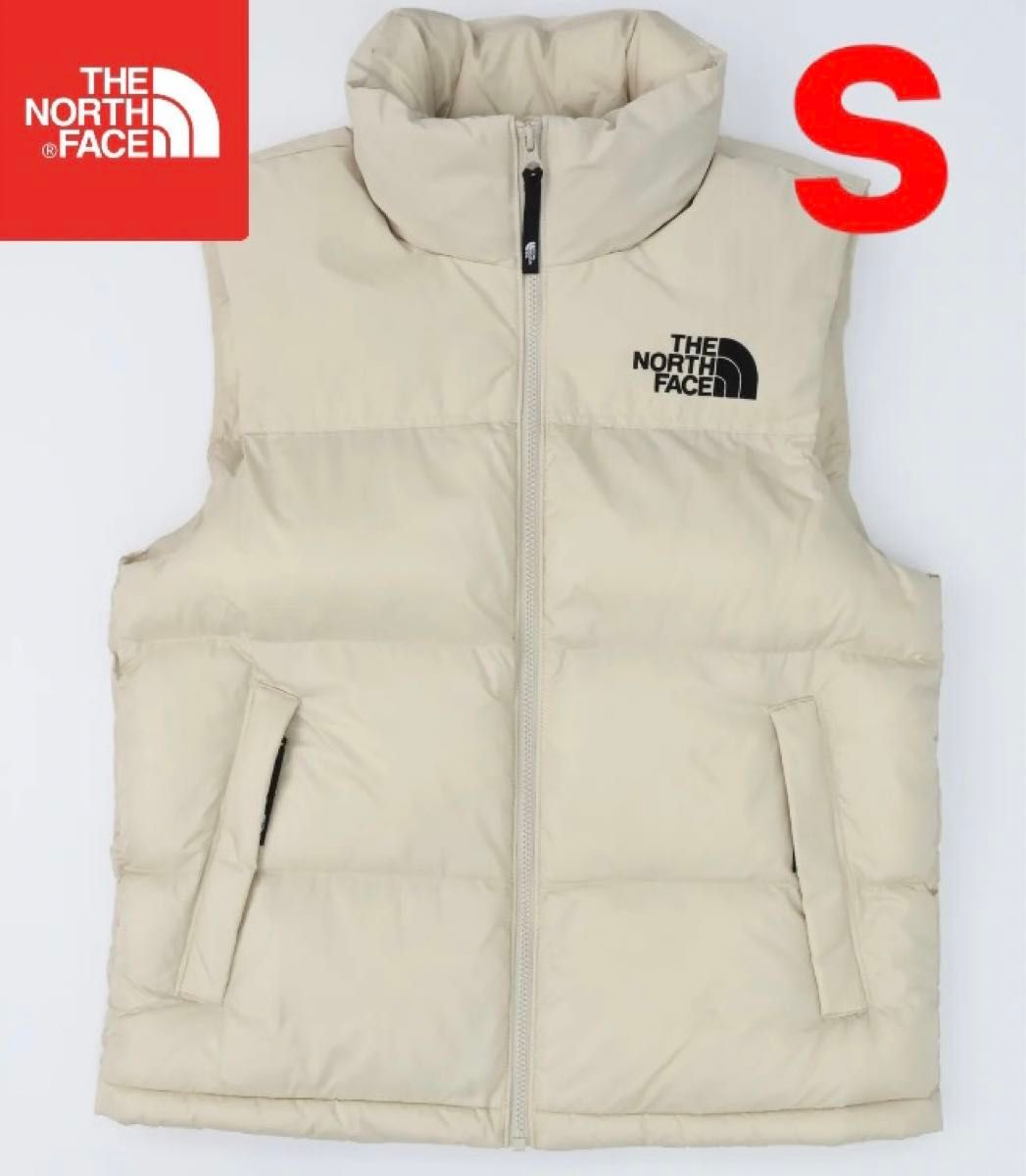 韓国限定】THE NORTH FACE nuptse on vest クリーム 韓国限定】THE NORTH FACE nuptse on vest クリーム