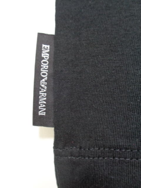 メンズ エンポリオ アルマーニ バックプリント Tシャツ ブラック S_画像4