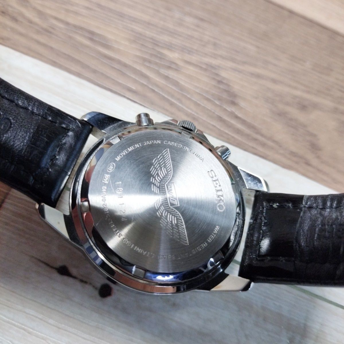 限定コラボモデル 】SEIKO × ANA 腕時計 クロノグラフ レザー 限定コラボモデル 】SEIKO × ANA 腕時計 クロノグラフ レザー