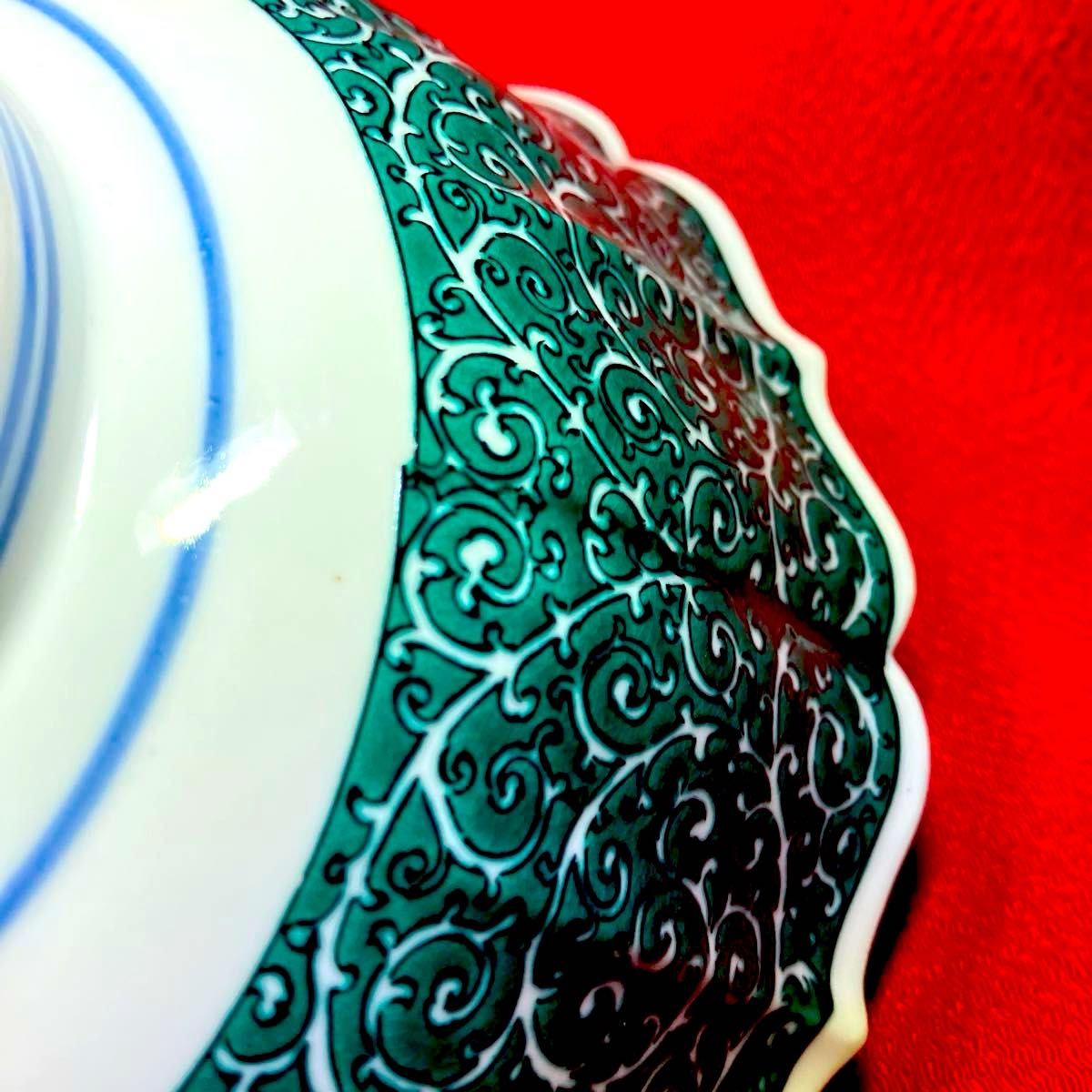 九谷焼 角福 菓子鉢 花鳥 小紋 青海波 七宝紋 輪花鉢 吉田屋 九谷焼 角福 菓子鉢 花鳥 小紋 青海波 七宝紋 輪花鉢 吉田屋