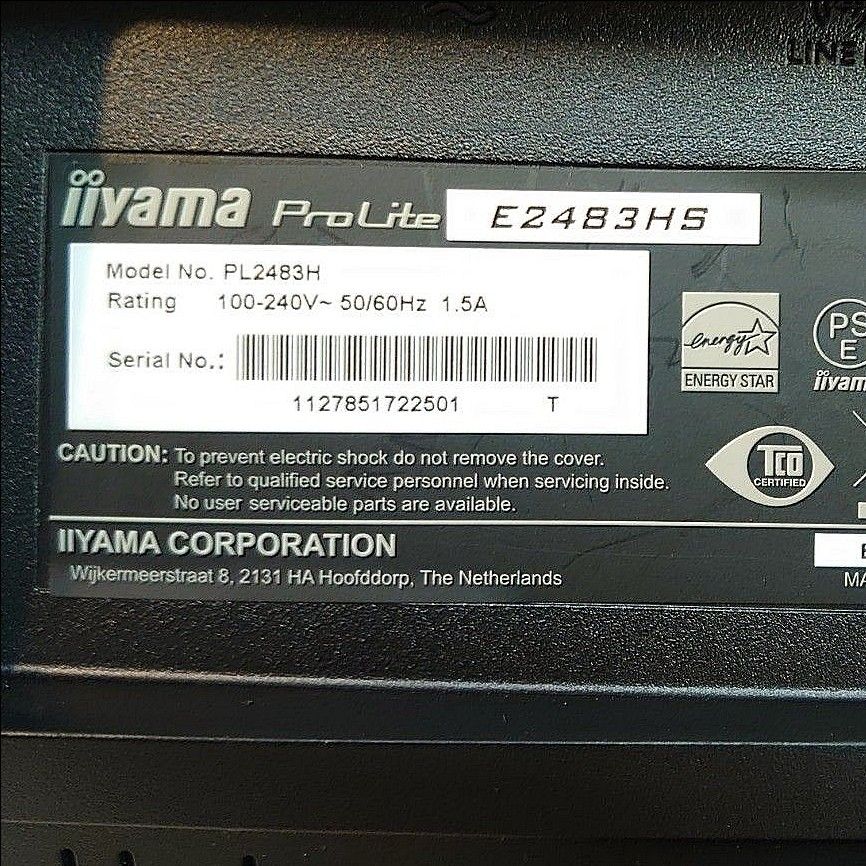 【美品】iiyama PL2483H 24インチ 液晶モニターディスプレイ