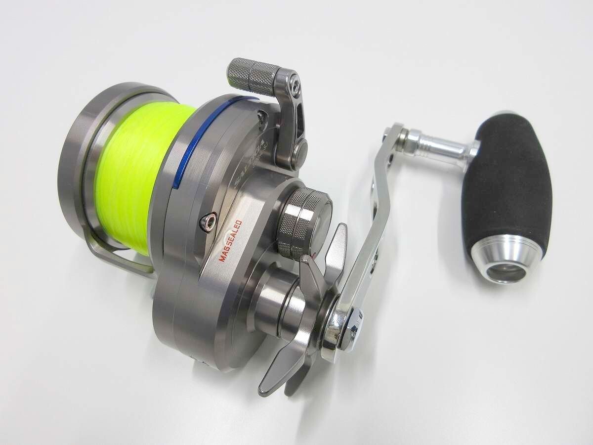 ダイワ 15 ソルティガ 35NHL-SJ 嶋田工房パワーハンドル AE85 ダイワ 15 ソルティガ 35NHL-SJ 嶋田工房パワーハンドル AE85