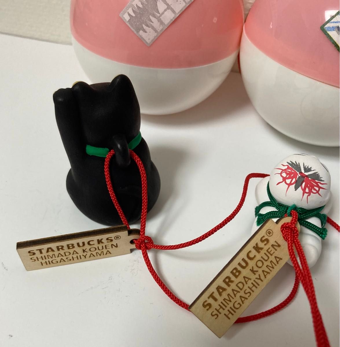スターバックス 京都3店舗限定『福玉』縁起物チャーム『招き猫土 スターバックス 京都3店舗限定『福玉』縁起物チャーム『招き猫土