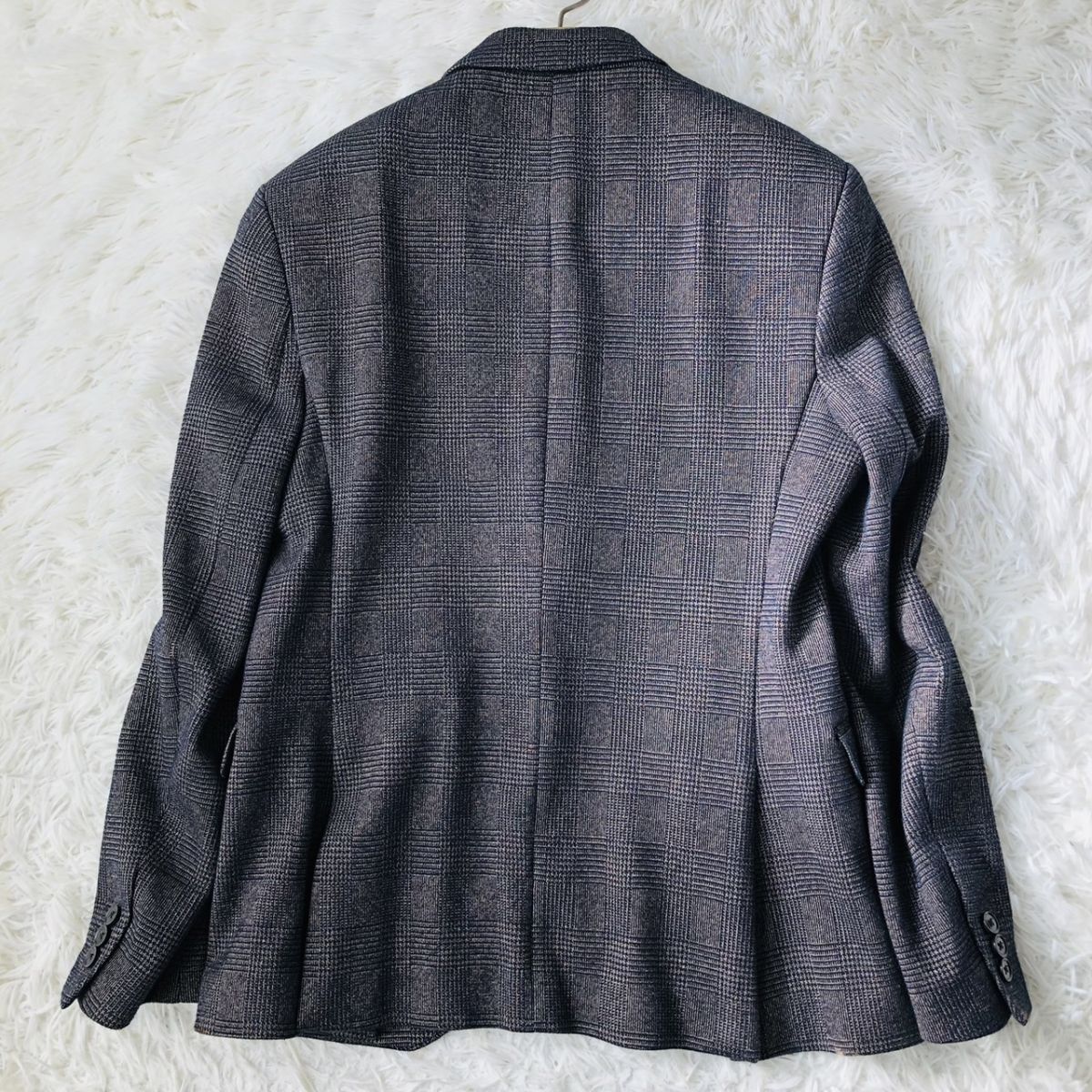  Zara [ZARA] костюм выставить tailored jacket серый eur48/38 общий обратная сторона боковой Benz стрейч Glenn проверка 210