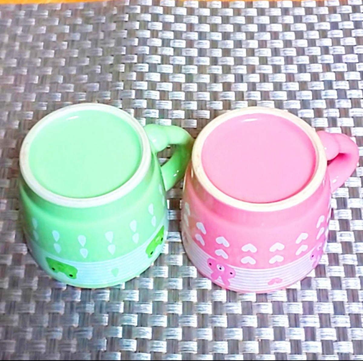 カエル ウサギ マグカップ２個セット デミタスカップ コーヒーカップ　子供用　食器　コップ