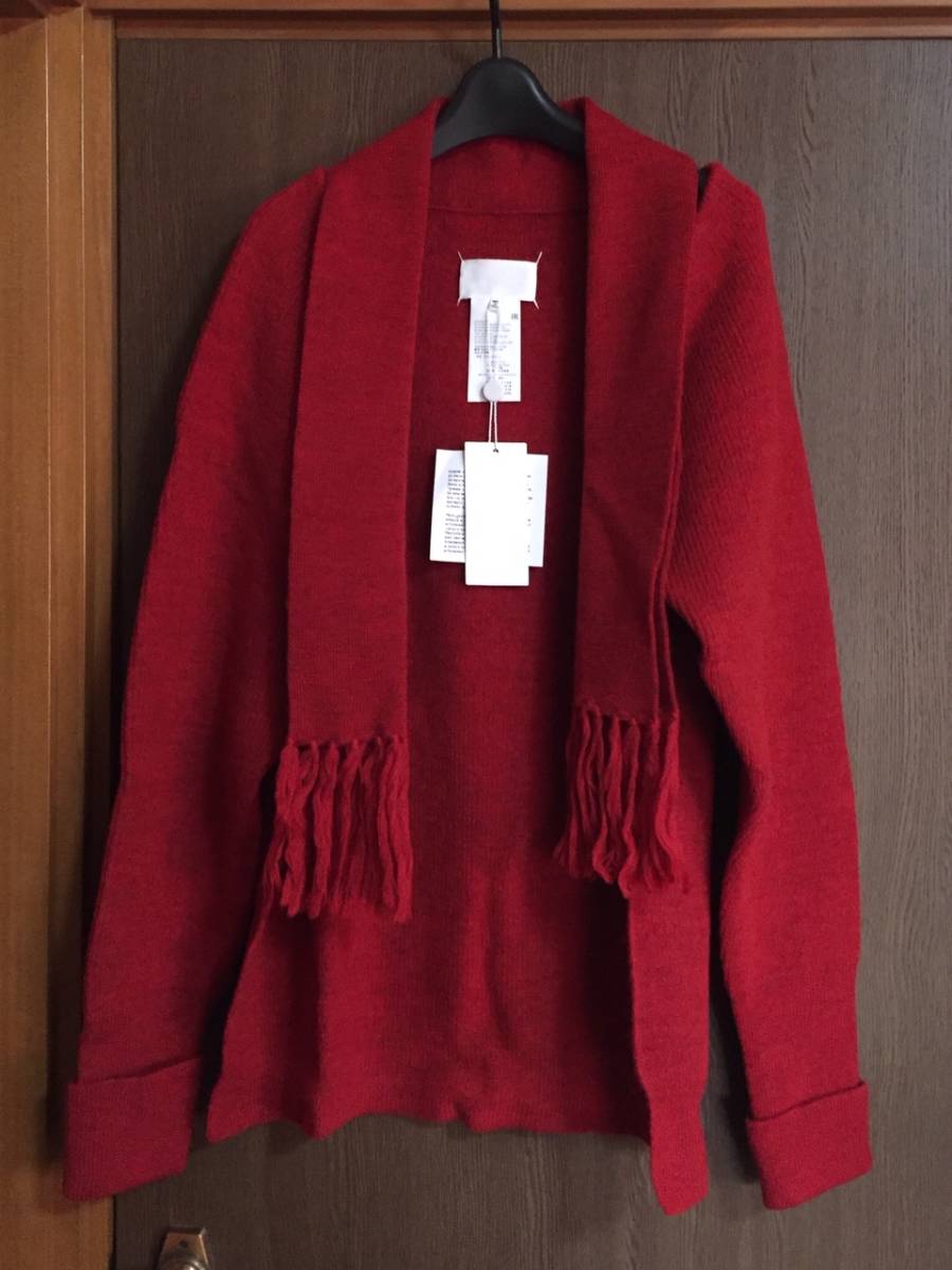 L新品81%off メゾンマルジェラ マフラー ニットカーディガン セーター 白タグ 17AW L Maison Margiela 1 レディース ジャケット ストール