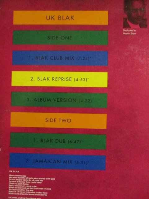 Caron Wheeler ： UK Black 12'' // Album Ver. / Jamaican Mix / Black Club Mix / 落札5点で送料無料_画像3