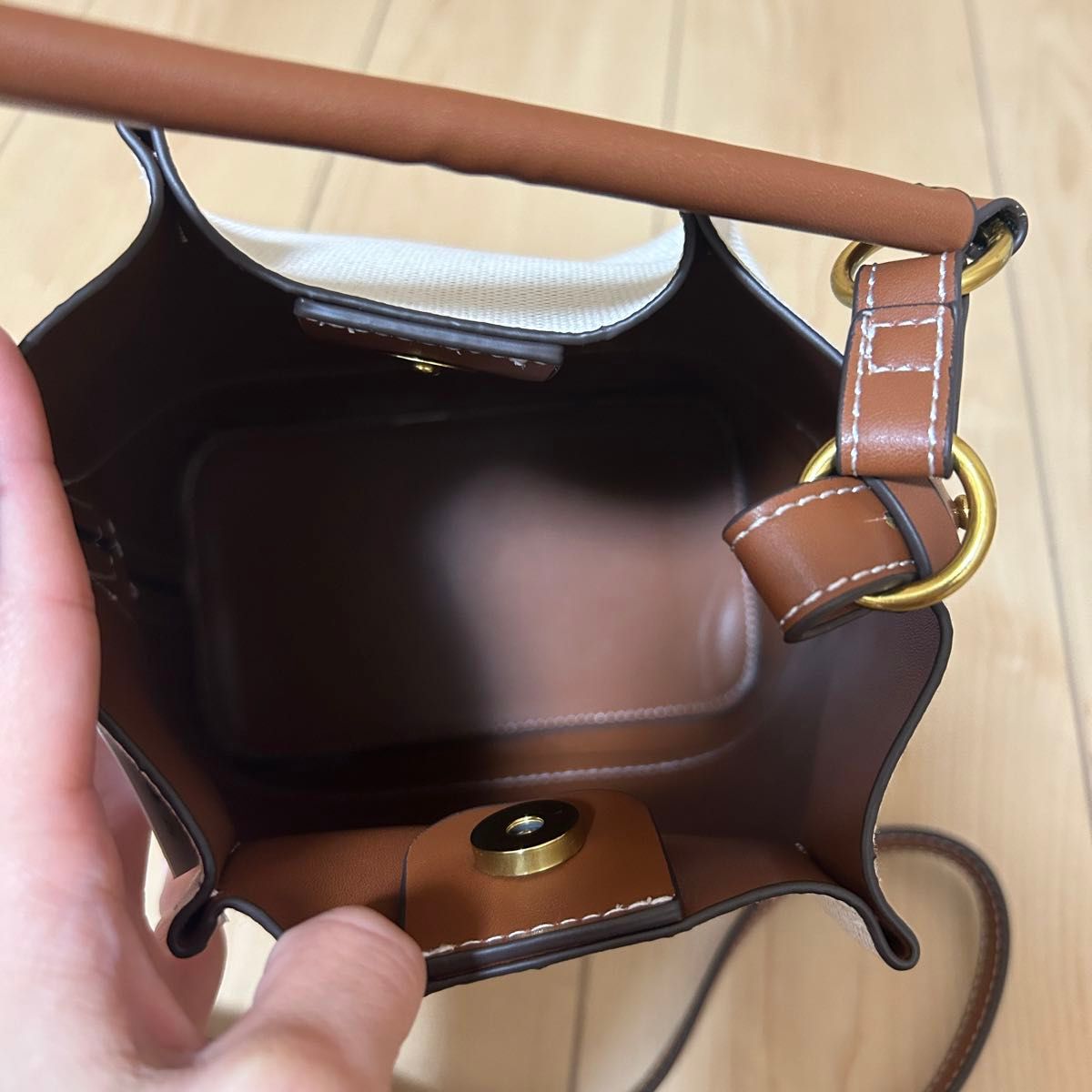 ZARA トップステッチ バケットバッグ ショルダー|Yahoo!フリマ ZARA トップステッチ バケットバッグ ショルダー|Yahoo!フリマ