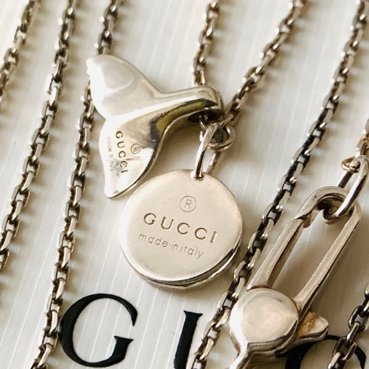 GUCCI グッチ ホエールテール イルカ クジラ 鯨 ネックレス GUCCI グッチ ホエールテール イルカ クジラ 鯨 ネックレス