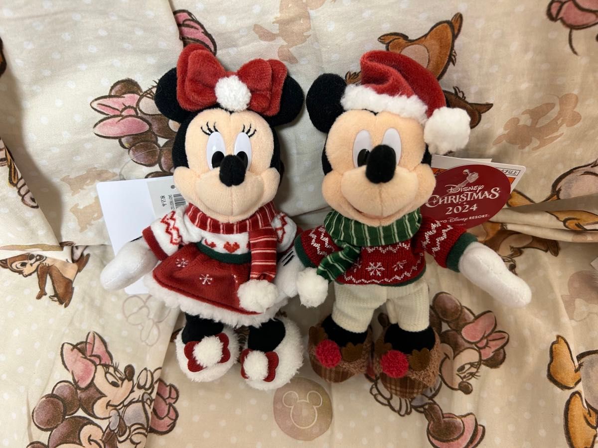 ディズニー クリスマス 2024 ミッキー ミニー ぬいば ぬいぐるみ ディズニー クリスマス 2024 ミッキー ミニー ぬいば ぬいぐるみ