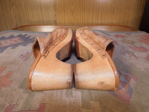 *UGG UGG * middle mouton leather sabot sandals tea USW7*24cm