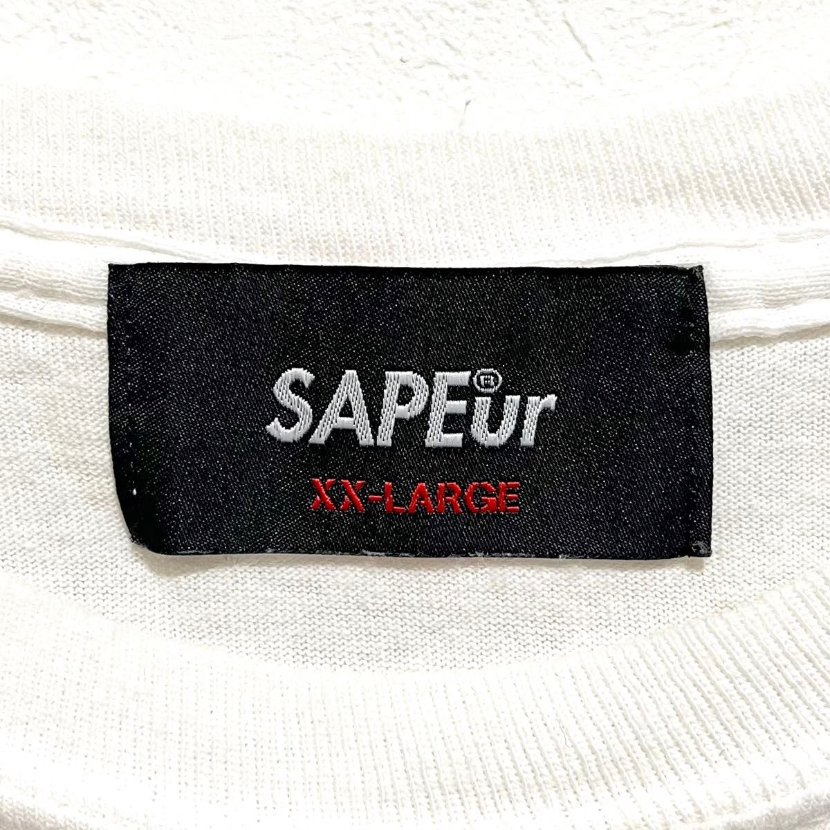 SAPEur サプール ロゴTシャツ ロンT 白 ホワイト 2XL XXL|Yahoo SAPEur サプール ロゴTシャツ ロンT 白 ホワイト 2XL XXL|Yahoo