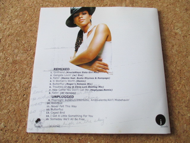 Alicia Keys/Remix & Unplugged In A Minor アリシア・キーズ 2002年 大傑作・大名盤♪国内盤♪ 廃盤♪リミックス＆アンプラグド・ライブ♪_画像5