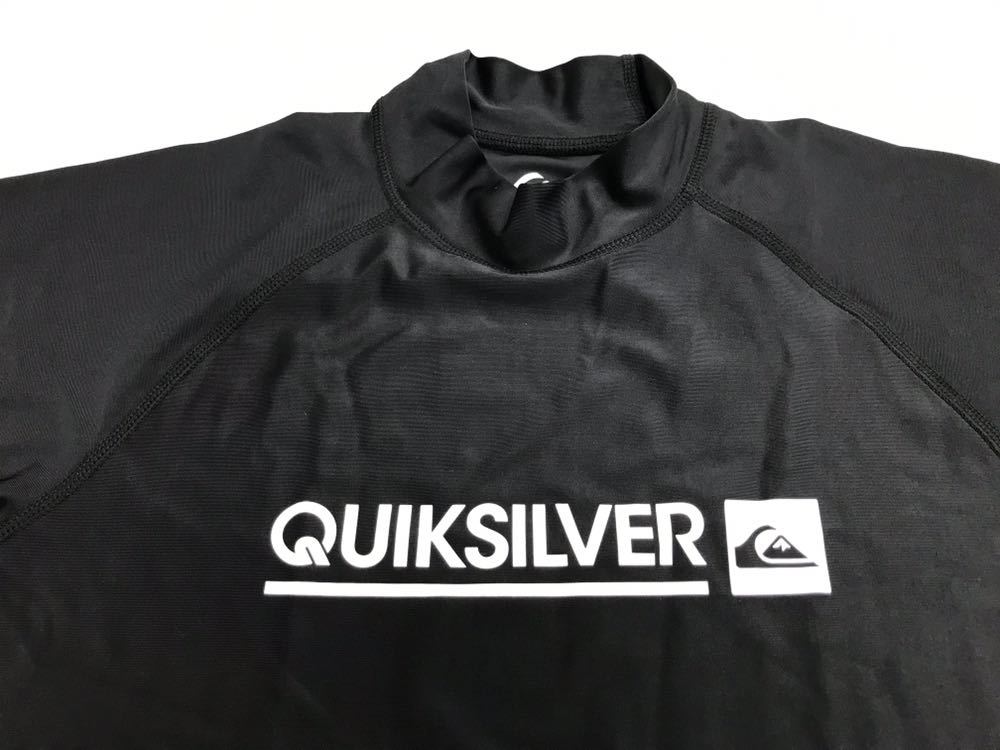 ★クイックシルバー★ラッシュガード★Ｍ★QUIKSILVER★黒★ＵＰＦ50＋★紫外線カット★新品★3-1_画像2