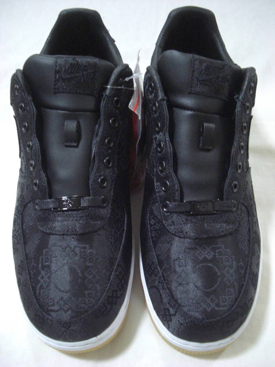 新品 DS 2019 NIKE x FRAGMENT x CLOT AIR FORCE 1 07 / CLOT / FRGMT "BLACK SILK AIR FORCE 1" US11 (CZ3986-001)_画像5