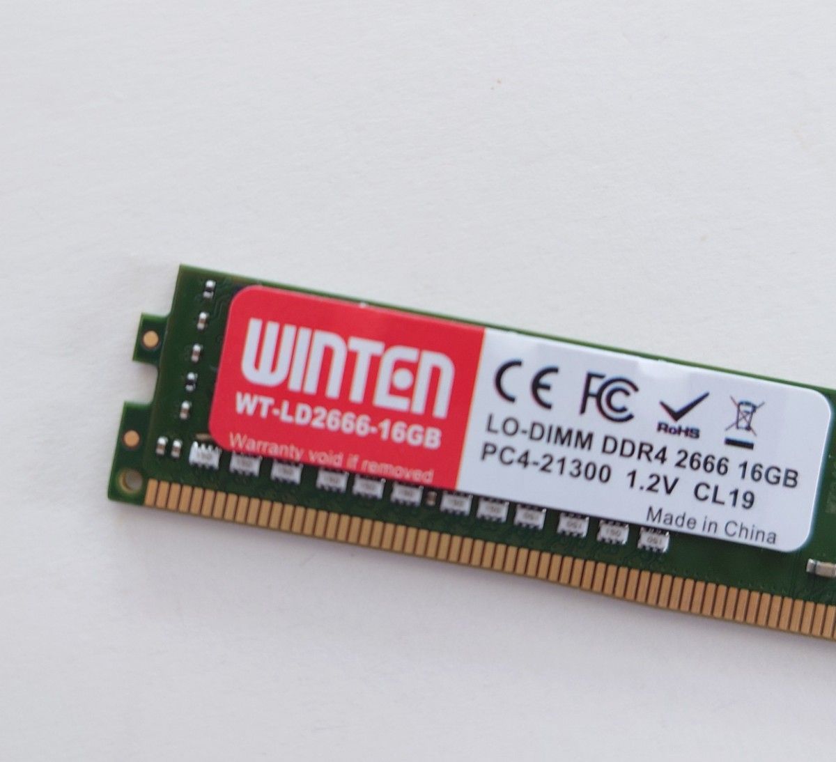 LO-DIMM DDR4 2666 16GB WT-LD2666-16GB ディスクトップPC用