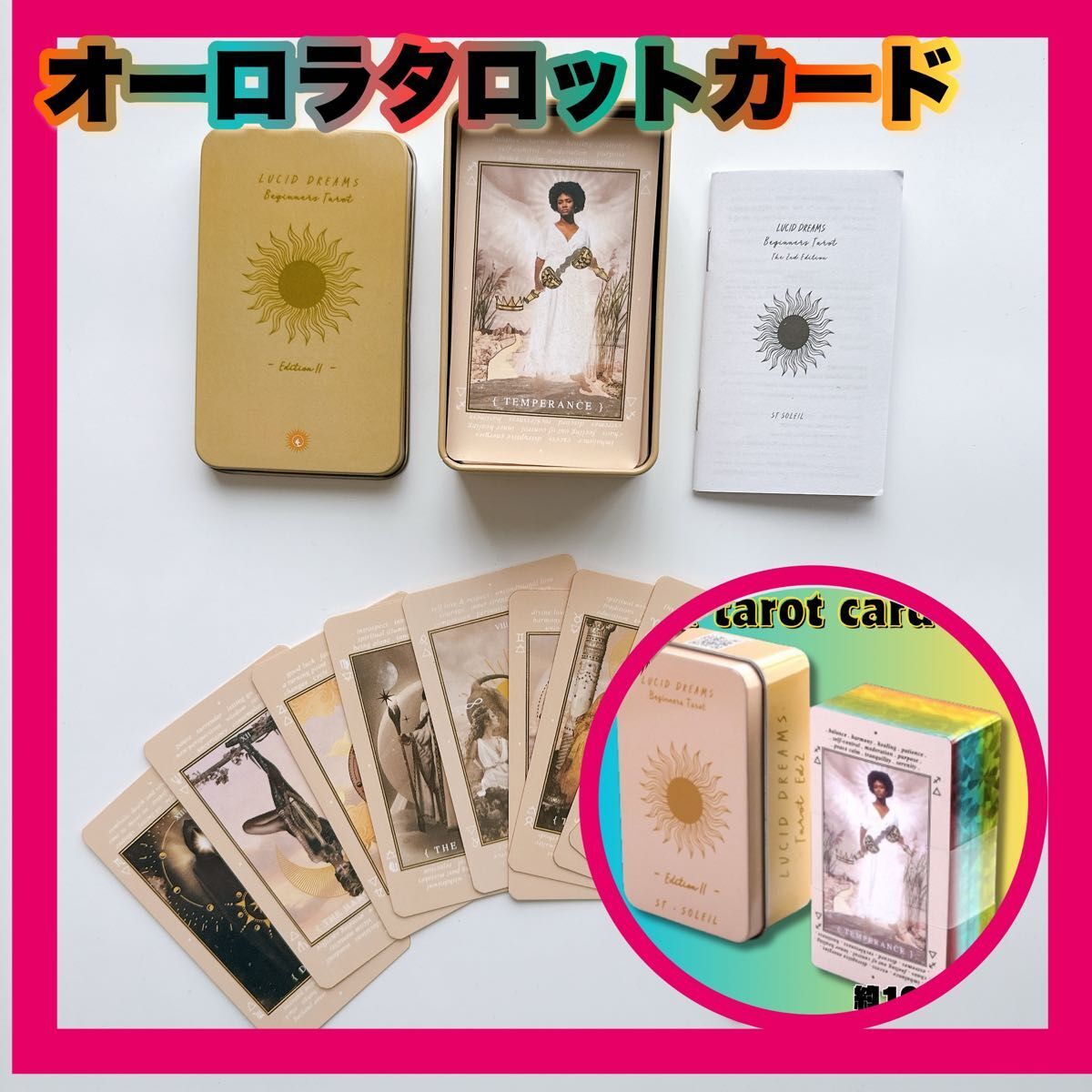  tarot card LUCID DREAMS TAROT sun pink can case 