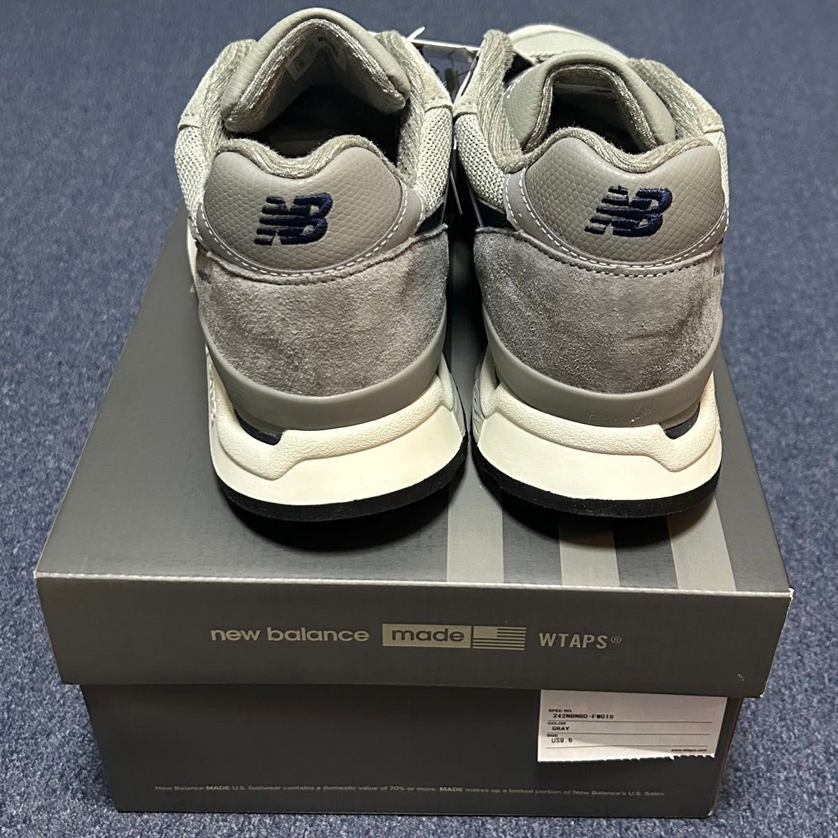 WTAPS × New Balance 998 Gray 27 5㎝|Yahoo!フリマ(旧PayPay WTAPS × New Balance 998 Gray 27 5㎝|Yahoo!フリマ(旧PayPay