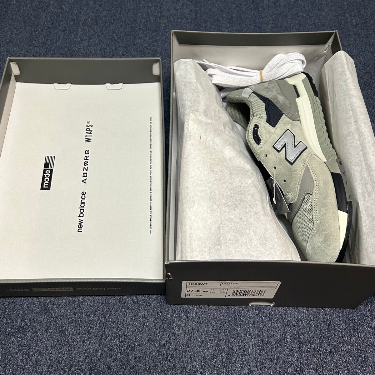 WTAPS × New Balance 998 Gray 27 5㎝|Yahoo!フリマ(旧PayPay WTAPS × New Balance 998 Gray 27 5㎝|Yahoo!フリマ(旧PayPay