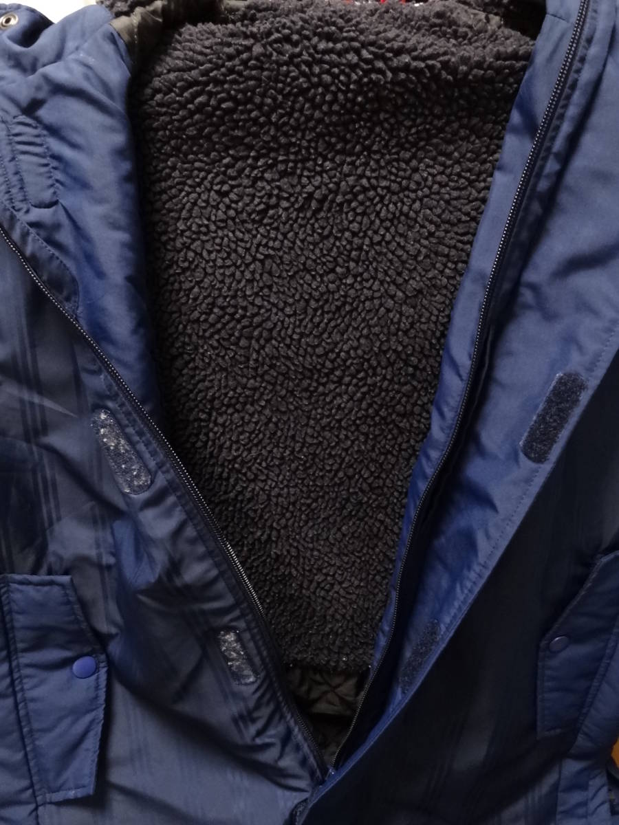 アディダス adidas 裏ボア ハーフコート ベンチコート ジュニア 140cm