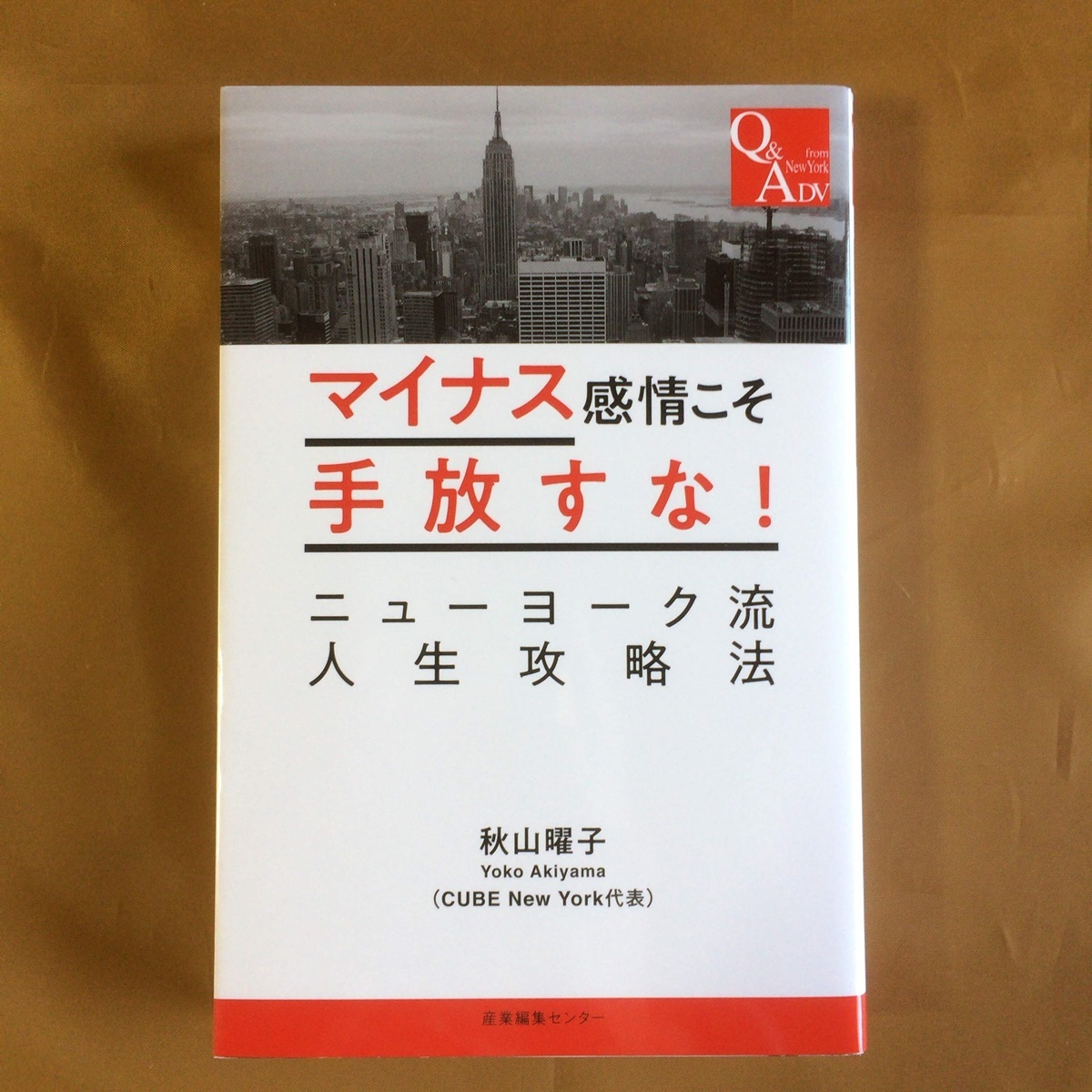 マイナス感情こそ手放すな! ニューヨーク流人生攻略法｜恋愛,人間関係,キャリア,人生の相談&アドバイス集★秋山 曜子（CUBE New York）