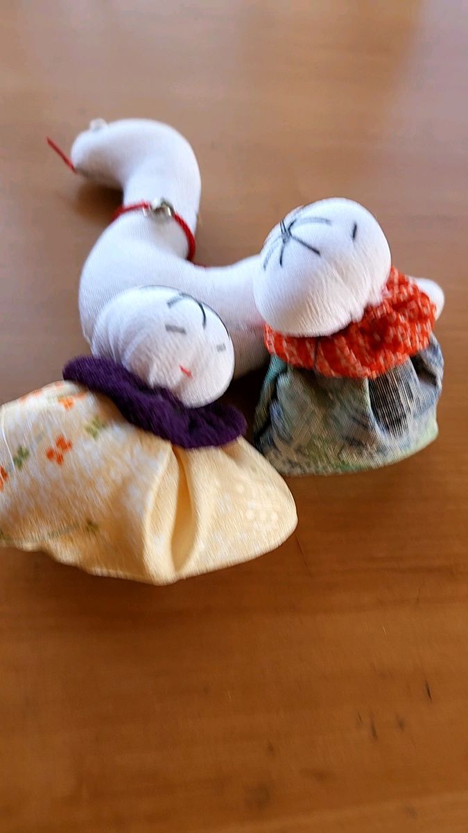 金運アップ◎干支の蛇 新品さげもんの飾り女の子 ちりめん 手作り品 クーポン使えます
