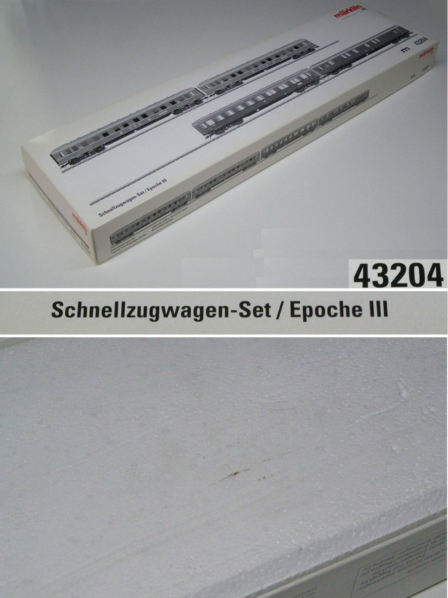 9K　HO_外国形　marklin　メルクリン　DB + DSG　Schnellzugwagen　4両セット　品番43204　注意有　#6_画像10