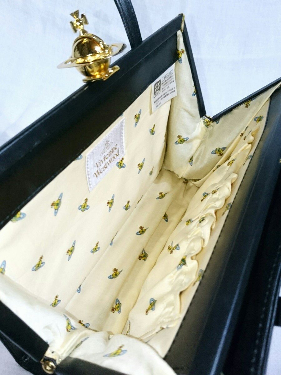 Vivienne Westwood/廃盤 立体ゴールドオーブ プレーンバッグ Vivienne Westwood/廃盤 立体ゴールドオーブ プレーンバッグ