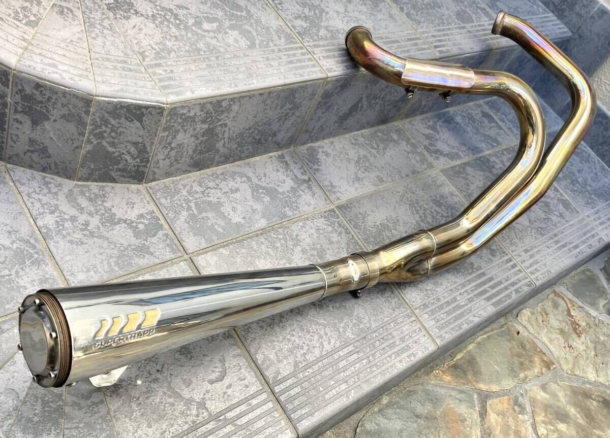 ハーレー　スポーツスター　03 スーパートラップ　マフラー　2in1 リジスポ スポーツスターxlh883.1200 〜03スーパートラップ2in1マフラー