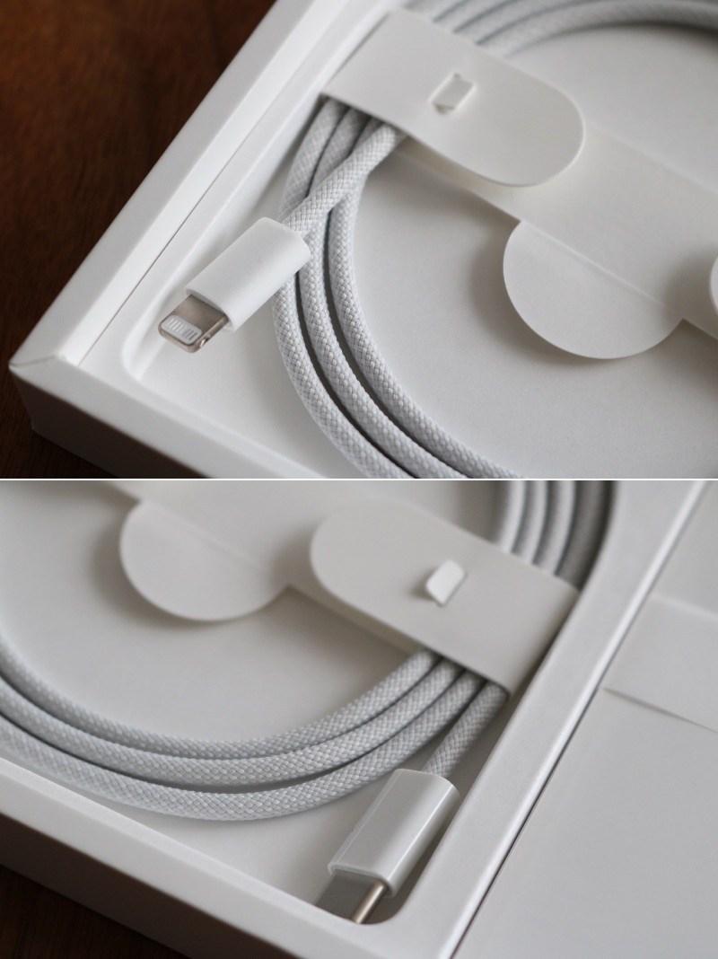 編み込み式USB-C Lightningケーブル未使用