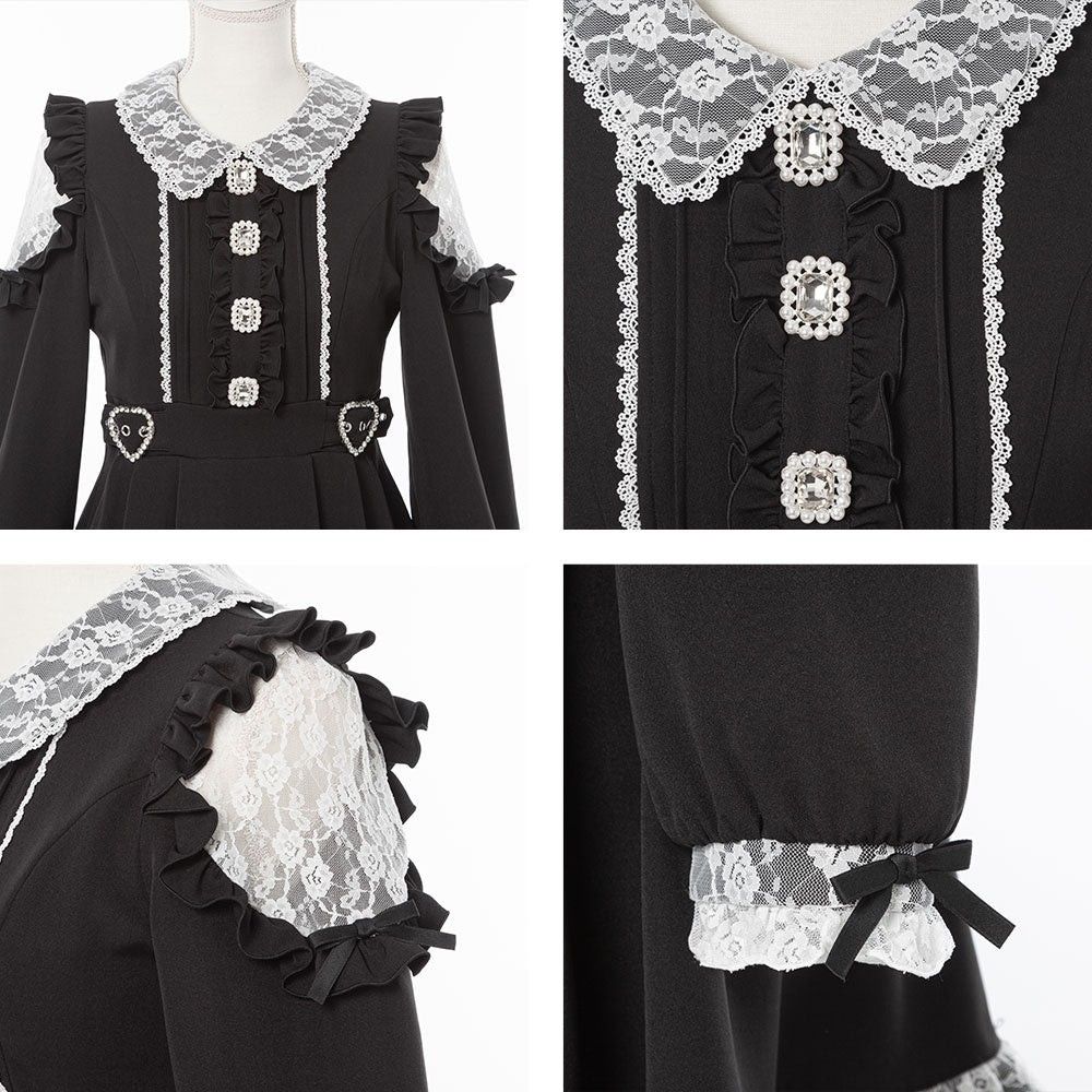新品 キラキラビジューレース重ねフリルワンピース ボルドー 膝 新品 キラキラビジューレース重ねフリルワンピース ボルドー 膝