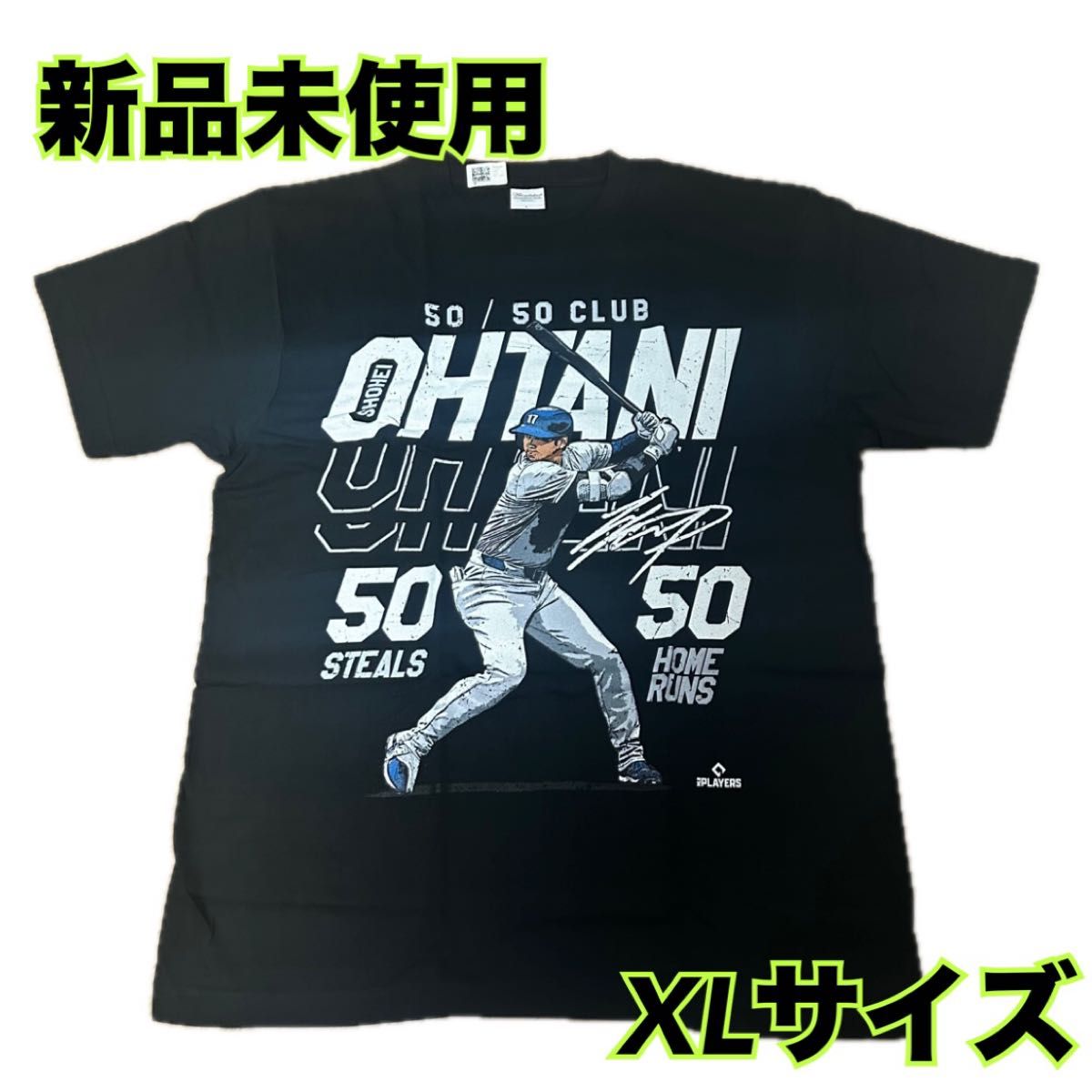 ぽがちゃ【新品未使用XL】大谷翔平50-50記念Tシャツ 新品未使用】大谷翔平 50/50 記念 Tシャツ ドジャース XLサイズ